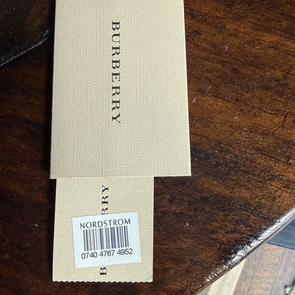 Burberry Beige Check Crossbody with Brown Leather Trim - Picture 3 of 3